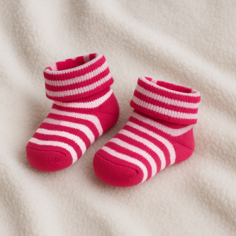 Βρεφικά καλτσάκια Socks fuchsia lines 8821